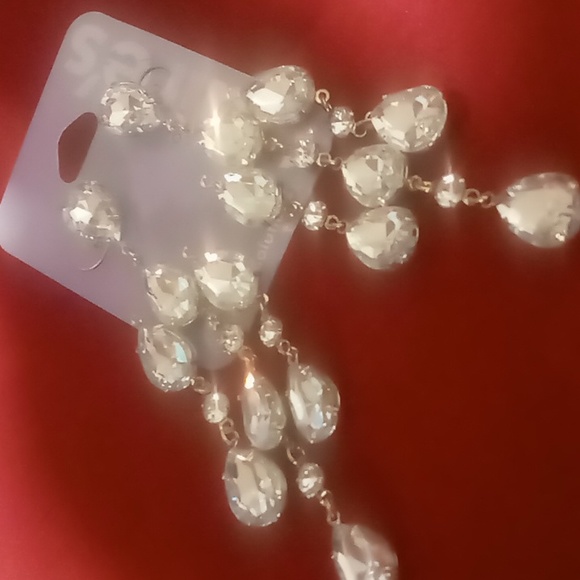Claire's Jewelry Clairs Tear Drop Crystal Chandelier Crystal
